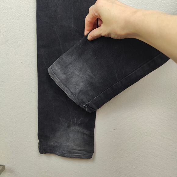 Saint Laurent Jeans Mens 32 Black Wash DO2 M/SK-LW Slim‎ Stretch Designer - Picture 8 of 13